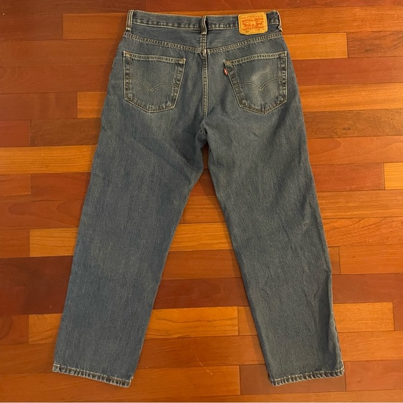 ⭐️ 3/$35 Men’s Levi’s 550 34x30 Relaxed Fit Jeans 100% Cotton Zip Fly Sz 34/30 - Picture 3 of 14